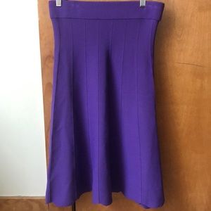 MUR A-Line pleated purple skirt.